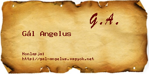 Gál Angelus névjegykártya